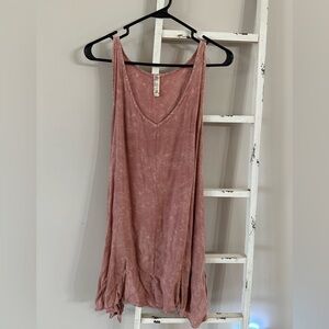 Women's Pink Sleeveless Top